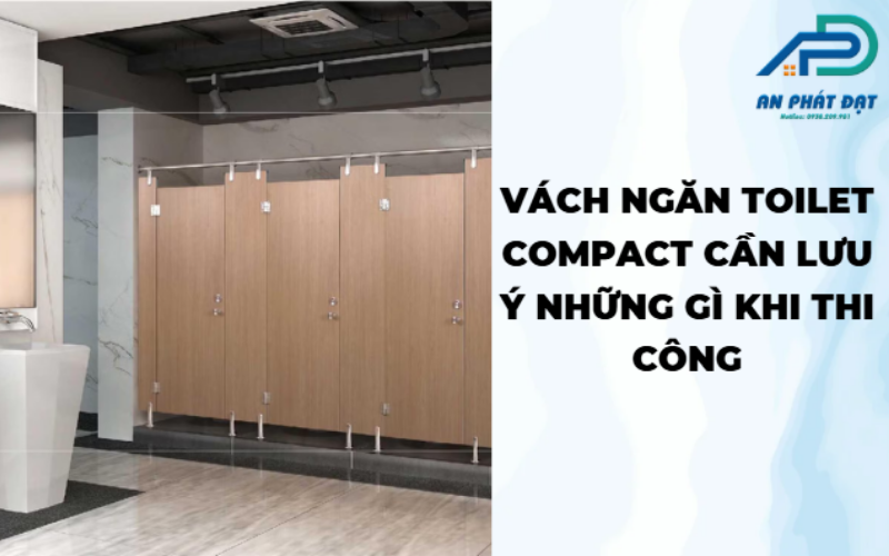 Vách ngăn toilet compact cần lưu ý những gì khi thi công