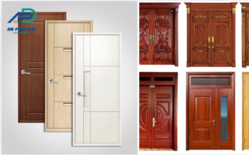 Hình ảnh cửa ABS và cửa gỗ phổ biến