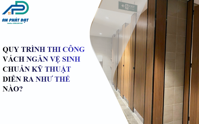 Quy trình thi công vách ngăn vệ sinh chuẩn kỹ thuật diễn ra như thế nào?