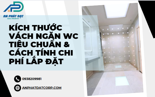 Kích Thước Vách Ngăn WC Tiêu Chuẩn & Cách Tính Chi Phí Lắp Đặt