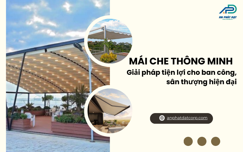 Mái che thông minh trong kiến trúc hiện đại