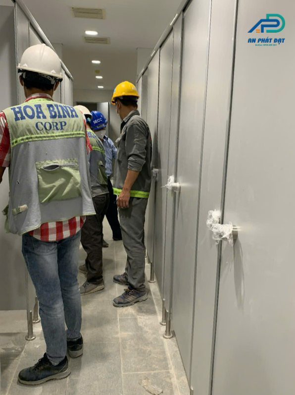 Chọn An Phát Đạt thi công vách ngăn vệ sinh compact