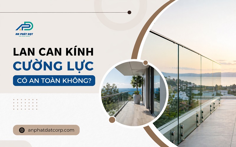 lan can kính cường lực